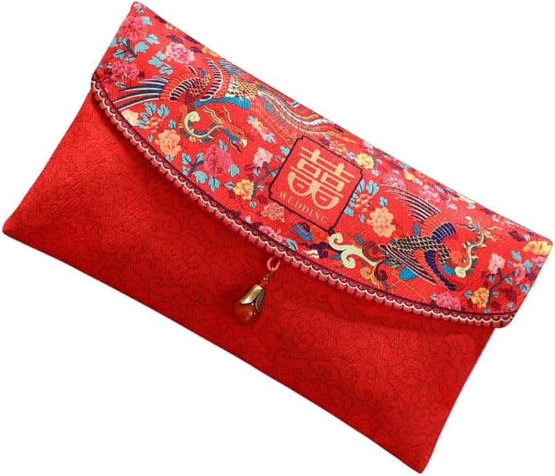 Traditional Chinese Red Envelopes Lucky Money Packets For Wedding Engagement - Image 1